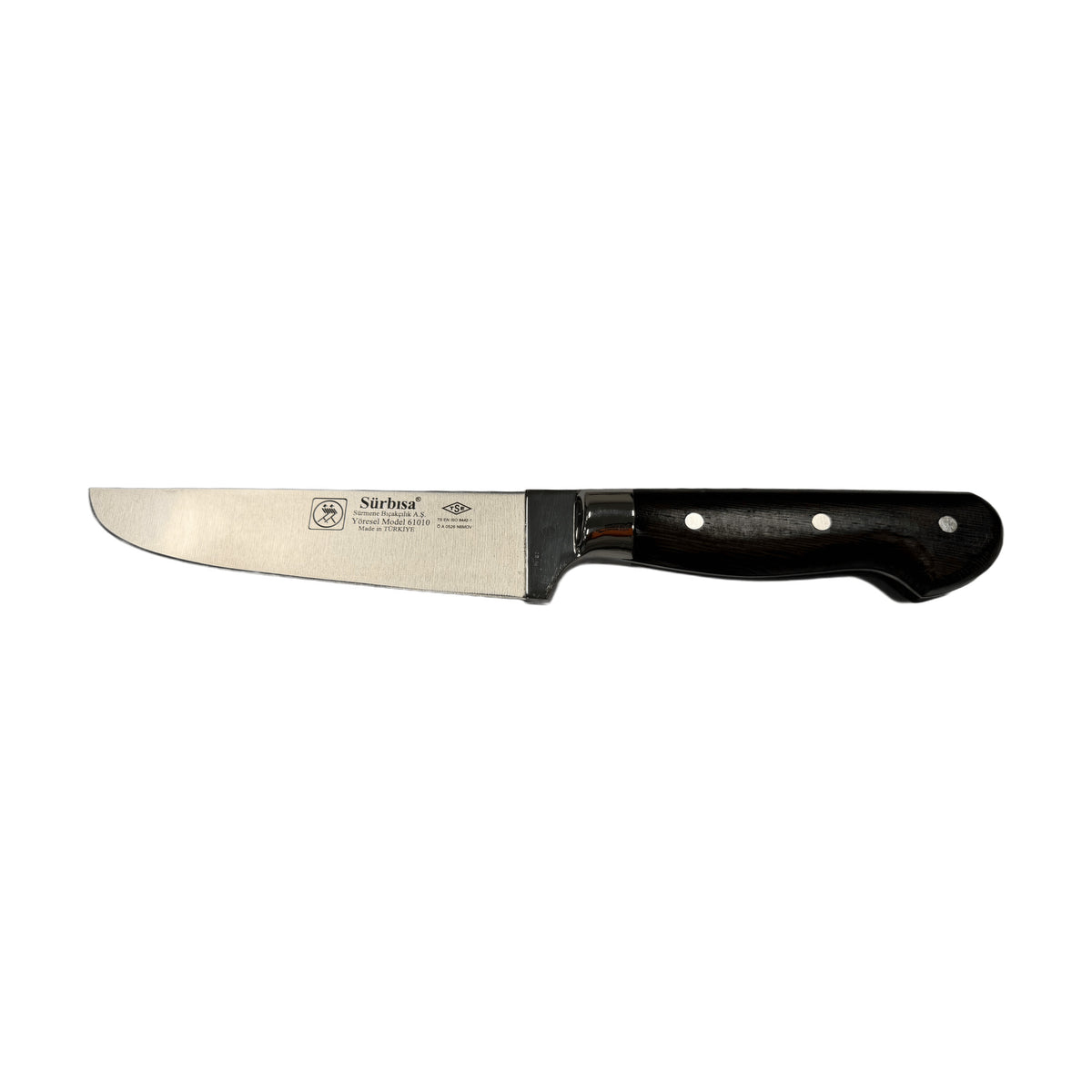 Anatolo Yöresel Slagersmes 14 cm – houten heft – Sürmene mes 61010-YM